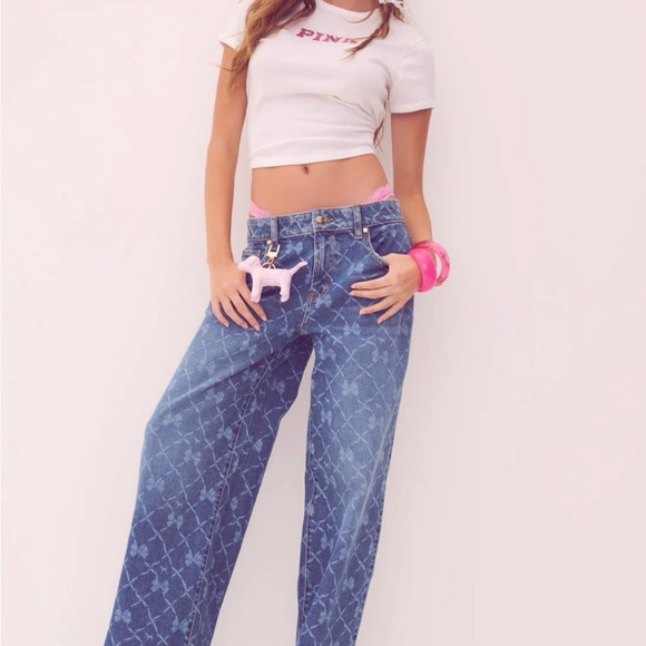 LoveShackFancy Denim - LoveSchakFancy & Pink by Victoria Secret Jeans 🎀